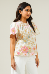 Elegant Mock Neck Design with Feminine Ruffles – Comfort in Every Thread